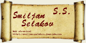 Smiljan Selakov vizit kartica